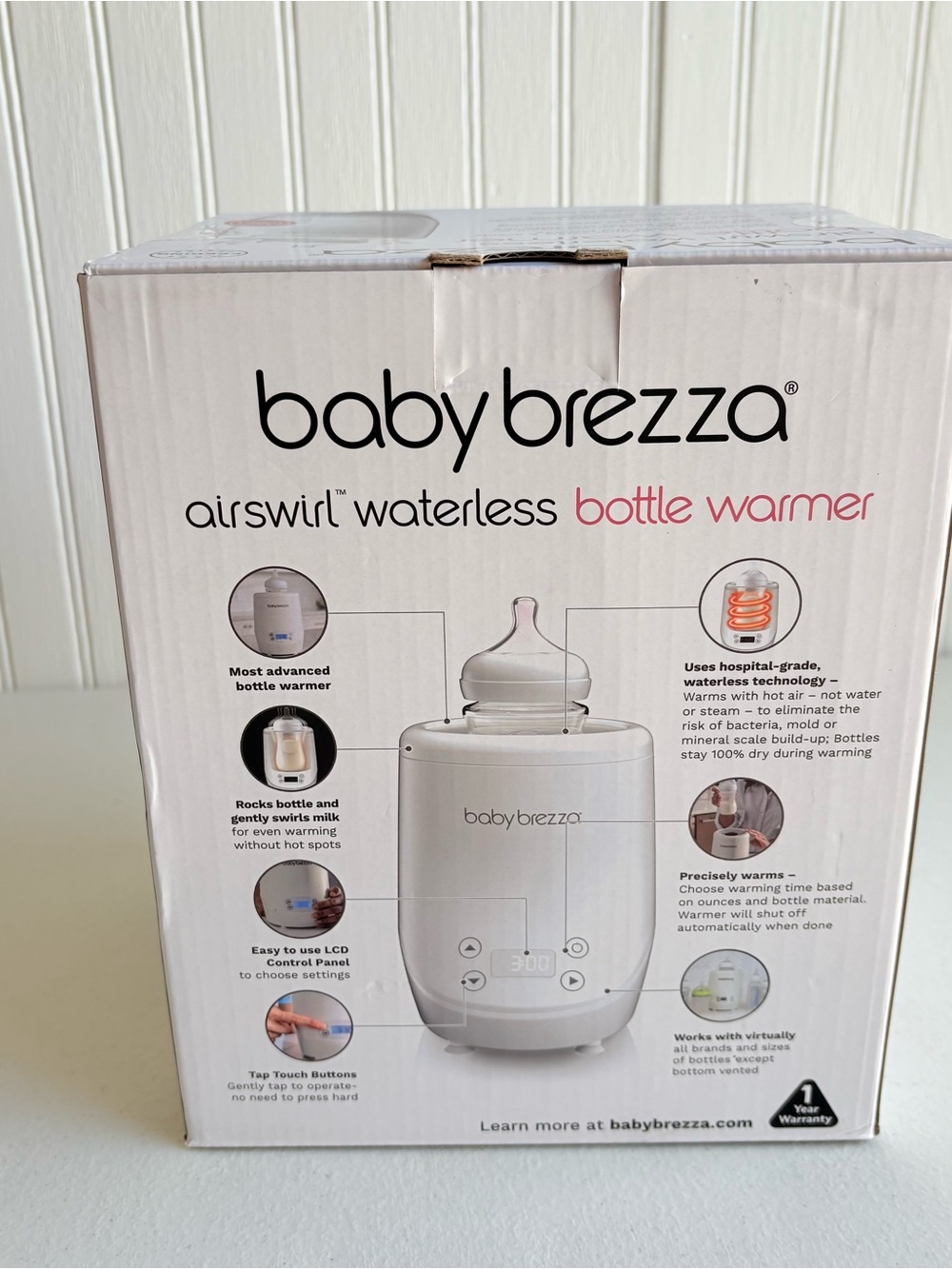 New & Sealed Baby Brezza AirSwirl Waterless Baby Bottle Warmer White BRZ0105 - Picture 4 of 9